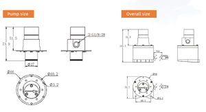 Repuestos Compatibles para Bomba de Motor de Acero Inoxidable, Doble Circuito 253 DRIVE STD, Rotor Corto, Serie A&A+, GQB065ESLB01 - Product Image 2