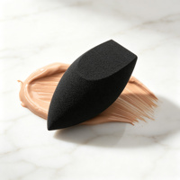 Éponge de Maquillage Noire en Gros, Éponge Beauté, Applicateur Cosmétique, Houpette de Fond de Teint, Éponge en Forme d'Œuf Goutte d'Eau, Douce et Lavable