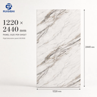 Panneau mural flexible en PVC effet marbre, haute brillance, protection UV, imperméable, pour la maison moderne