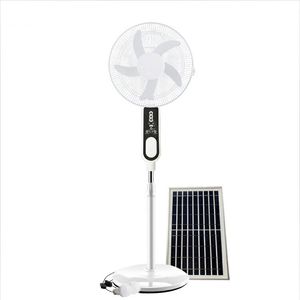 Bgteyoza — ventilateur solaire pratique, rechargeable, 16 pouces, sur socle, avec télécommande - Product Image 6