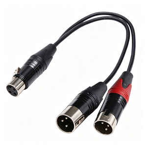 Cavo XLR con Connettore Cannon per Microfono, Prolunga per Chitarra, Mixer Audio, Amplificatori, Altoparlanti Home Theater, 1m, PVC Intrecciato, Rame Nudo - Product Image 5