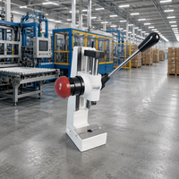 Presse manuelle de bureau 1,3 KN avec dispositif de verrouillage automatique, petite machine de poinçonnage de table pour rivetage, estampage et assemblage