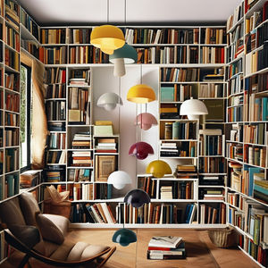 Ayarlanabilir yükseklik turuncu ve beyaz küçük Minimalist kolye ışık yatak odası avize için mükemmel orta lamba boyutları - Product Image 3