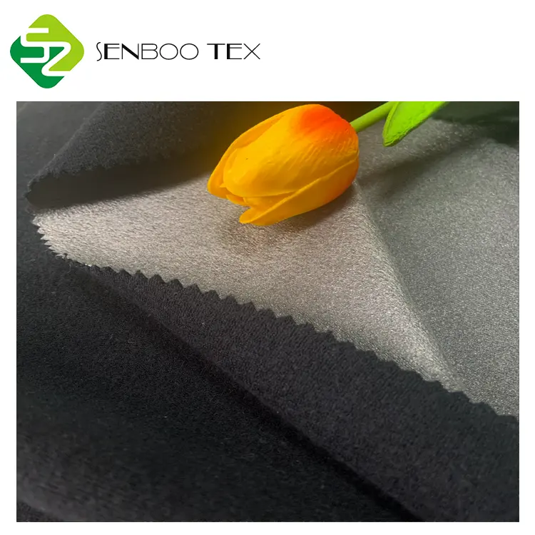 Waterproof TPU laminated 95organic cotton/organic 5 spandex knitted terry fabric used for coat