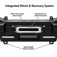 Pare-chocs avant en acier au manganèse 4x4 tout-terrain pour Hyundai Terracan 2001-2007, pièces de modification pour SUV