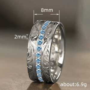 Anello con Motivo a Foglia di Grano, Design Classico per Uomini e Donne - Product Image 5