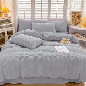 Dễ dàng chăm sóc phai kháng chải sợi nhỏ sâu Túi Khăn trải giường 4 Mảnh Vua Kích thước bộ đồ giường Set cho khách sạn - Product Image 1