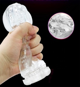 Transparente erwachsene männliche Mastur bator TPE Sexspielzeug Schnecke Eichel Training Vagina für Männer Masturbation - Product Image 4