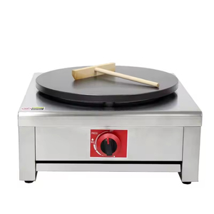 Crêpière professionnelle à gaz en fonte, double four, double thermostat - Product Image 2