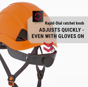 หมวกกันน็อกนิรภัยก่อสร้างแอนซี่ Z89.1 I คลาส g ทนทานทนทานปรับแต่งได้กรอบป้องกัน EN397 ABS - Product Image 5