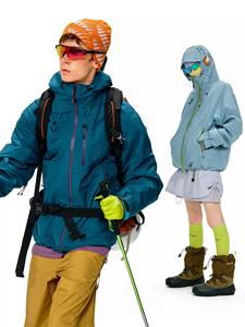 Femmes hommes automne <span class=keywords><strong>hiver</strong></span> coquille dure veste de pluie coupe-vent imperméable trois-en-un à capuche alpinisme veste vide montagne - Product Image 3