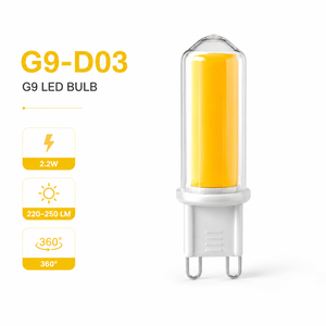 G9COB หลอดไฟ LED 2.2W เซรามิคแก้ว AC230V 220-250LM RA80 ไม่สามารถหรี่แสงได้ ปราศจากการสั่นไหว 360 องศา รับประกัน 2 ปี แทนที่หลอดฮาโลเจน - Product Image 3
