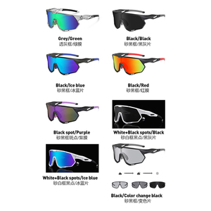 Occhiali da sole sportivi in plastica con Logo personalizzato <span class=keywords><strong>grandi</strong></span> montature nuovi occhiali da equitazione polarizzati per la corsa in bicicletta - Product Image 4