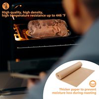 Rouleau de papier kraft brun sur mesure, papier d'emballage de qualité alimentaire pour l'emballage de la viande