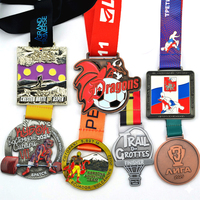 Médaille de sport en or de forme ronde personnalisée en gros de conception libre médailles personnalisées