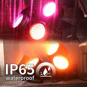 IP65 Pro Waterproof Outdoor LED Waterproof Blinder <b>Lights</b> Amber+Warm White+RGB Strobe for Concert Stage Bar - Product Image 3