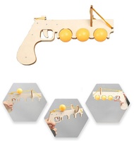Modèle élastique de tennis de table T-M395 en bois pour kit d'assemblage d'expériences scientifiques des élèves du primaire et du secondaire