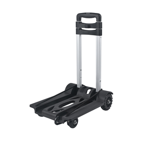 Chariot pliant noir professionnel de poussée de main de roues du <span class=keywords><strong>caddie</strong></span> 4 de chariots pour l'entrepôt - Product Image 5