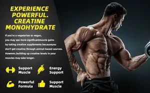 Créatine monohydrate expédition rapide vente en gros pré-entraînement sport nutrition supplément gym booster d'énergie créatine 120 gommes