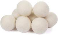 Boules de séchage en laine biologique pure de Nouvelle-Zélande 7 cm, faites à la main, taille XL, 2 pièces par ensemble, 6 paquets pour le nettoyage de la machine à laver