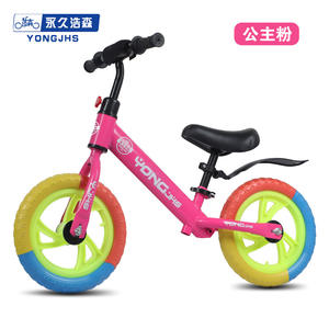 Yongjhs <b>Kids</b> Balance Bike 12 Inches No Pedals for Toddlers 2-6 Years Learning to Ride Unisex Red Color 90kg Load Capacity - Product Image 4