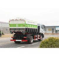 Camion benne basculante Dongfeng 4X2 10m³ avec bras de levage et grue à conteneurs