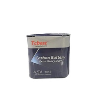 3R12 4.5V 150mins batteries carbone-Zinc super résistantes pour lumières de vélo/torches/horloges numériques