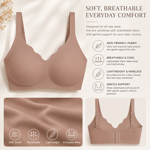<span class=keywords><strong>Reggiseno</strong></span> Bralette Senza Cuciture a Tre Quarti (3/4 Cup) in Poliammide Traspirante con Bordo Ondulato e Tocco Morbido, Direttamente dalla Fabbrica - Product Image 2