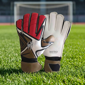 Gants de gardien de but de football professionnels unisexes avec une forte adhérence, protection des doigts, paume en PU et sangle de poignet réglable antidérapante - Product Image 3
