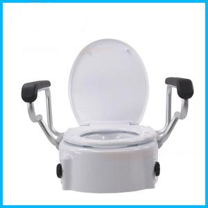 Siège de toilette surélevé de 4 pouces avec accoudoirs, siège de toilette allongé, capacité jusqu'à 299 lb, antidérapant avec poignées - Product Image 2