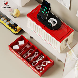 Boîte <span class=keywords><strong>de</strong></span> rangement en plastique pour câbles avec organisateur <span class=keywords><strong>de</strong></span> multiprises, support <span class=keywords><strong>de</strong></span> <span class=keywords><strong>bureau</strong></span> double couche pour cuisine, pour l'organisation des câbles <span class=keywords><strong>de</strong></span> données - Product Image 6