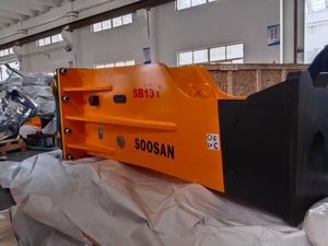 Martillo Hidráulico Industrial Soosan SB131 con Cincel de 165 mm |   Adecuado para Excavadoras 30T 35T 40T 45T |   Martillo Demoledor de Alto Impacto - Product Image 3