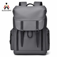 Sac à dos pour ordinateur portable en polyester résistant à l'usure, design ergonomique à rabat, idéal pour les étudiants et les voyages en extérieur