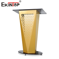 Nouveau design Ekintop : pupitre de conférence en verre et fer pour église, bureau, mariage, ou salle de cours