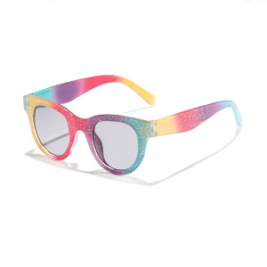 New <b>Glitter</b> Frame UV400 <b>Red</b> Summer Outdoor Sunglasses for Kids Children Boys Girls Toddler Baby - Product Image 3