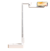 Mini lampe annulaire LED portable pour selfies, avec température de couleur réglable de 3200 à 5500 K et capacité de batterie de 100 mAh, adaptée pour