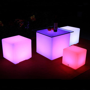 Tabouret <span class=keywords><strong>de</strong></span> cube lumineux à LED, cube lumineux à LED - Product Image 1