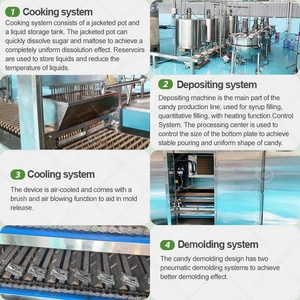Sucette de forme spéciale Sucre doux et dur Gummy Sucre <span class=keywords><strong>Cristal</strong></span> Candy Make Machine 200.00-1000.00 Fudge Verser Line - Product Image 4