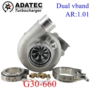 Gen3-شاحن توربيني قياسي مزدوج Vband 1.01AR لأداء غاريت محمل كروي مزدوج سيراميك - Product Image 2