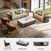 1+2+3 Sofa-Set Möbel Modulares Ecksofa-Set Sofa für Wohnzimmer Clubhaus Italienisches Massivholz Anpassbares Design