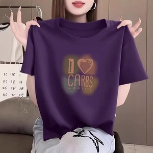 ZZH YF2245 2026 Summer New Short Sleeved Silk/Cotton Breathable Women's Loose Versatile Casual T-<b>Shirt</b> - Product Image 2