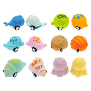 Animales de dibujos animados <span class=keywords><strong>6</strong></span> Modelo Pull Back Push Friction coche ballena sello pulpo Concha perla mejillón Globefish para Cápsula de 50 mm - Product Image 5