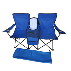 Chaise de pique-nique pliante portable double inclinable avec table parapluie et glacière, idéale pour la <span class=keywords><strong>plage</strong></span>, le camping et les stades - Product Image 3