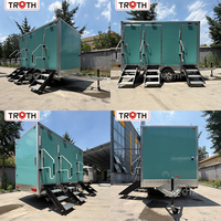 Remorque Sanitaire Portable Truth avec 3 Cabines WC et Douche, Intérieur Personnalisé pour Camping-grounds, Festivals et Flottes de Location