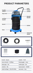 Usine étang à poissons <span class=keywords><strong>piscine</strong></span> sèche et humide <span class=keywords><strong>main</strong></span> tenir 30L <span class=keywords><strong>aspirateur</strong></span> de <span class=keywords><strong>piscine</strong></span> avec diverses buses d'aspiration - Product Image 2