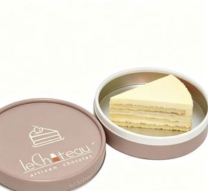 Eco Friendly Kraft Paper Canister, Food Grade Round <b>Cardboard</b> <b>Tube</b> Box for Cheesecake, Candy,Baking Dessert & Bakery Gift - Product Image 4