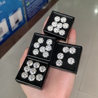 Gevşek taş toptan yuvarlak parlak kesim 5MM Moissanite elmas DEF VVS renk Carat taş fiyat için karat başına yüzük