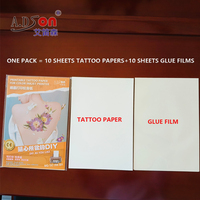 Autocollants de tatouage temporaire réalistes, imperméables et transparents, pour visage, corps et bras, en papier transfert artistique, tendance et écologiques