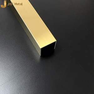 EX730 Modern Stainless Steel Tile Trim <b>Corner</b> <b>Protector</b> Metal Edge Strip for Apartment High Traffic Area Ceramic Tile Wall Floor - Product Image 1