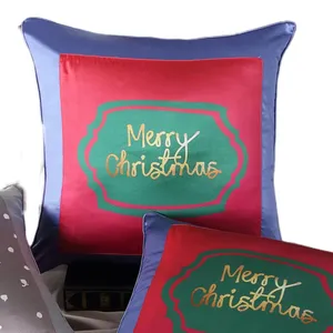 סדרת חג המולד כרית משי בד כותנה יצירתי עיצוב כרית כיסוי קטיפה קטיפה קטיפה קטיפה vourbest מודרני
